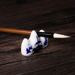 Mountain Shaped Ceramic Pen Holder for Art Supplies