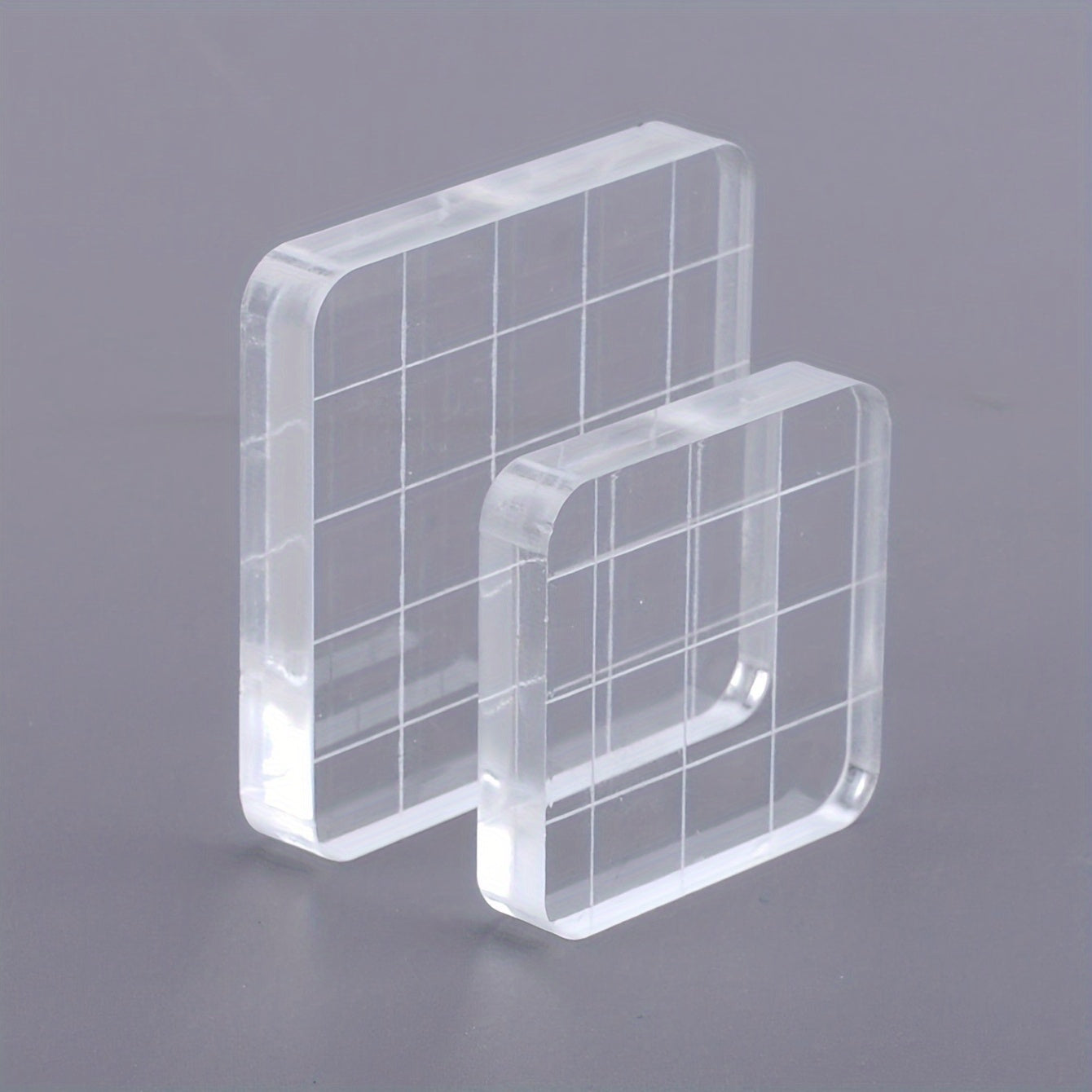 2pcs Acrylic Stamp Handles for Perfectly Aligned Stamping Results