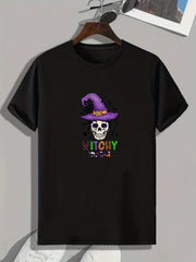 Halloween Witchy Mama Pattern Print Men's Sports T-Shirt