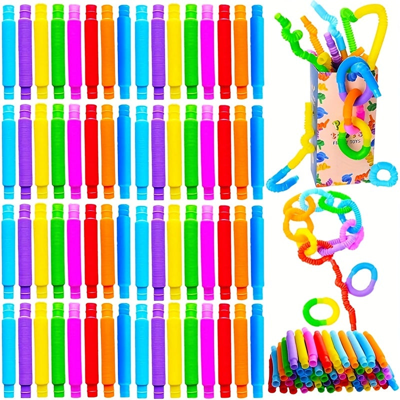 20pcs Pop Tube Fidget Toys & Party Supplies for Stress Relief Puzzle Learning
