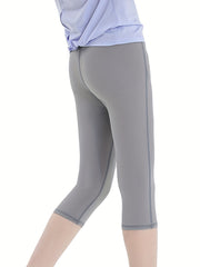 Girls Soft Stretch Athletic Leggings Slim Fit Sports Yoga Workout Pants