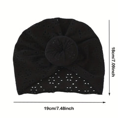 Baby Donut Hat Solid Hole Baby Tire Hat Breathable Head Wrap Hat