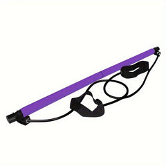 Portable Yoga Pilates Stick Resistance Band Pedal Stretcher