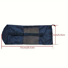 Portable Yoga Mat Storage Bag Drawstring Fitness Mesh Bag