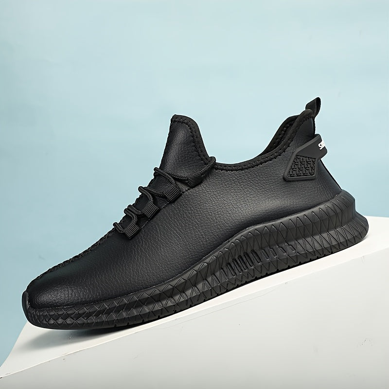 Men's Comfy Solid Sneakers Non Slip Casual Shoes Outdoor Activities
