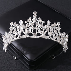 Golden Vintage Queen Crown For Wedding Brides