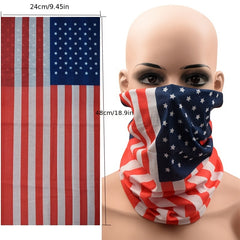 American Flag Turban Hip Hop Riding Mask Unisex Sunscreen Bandana