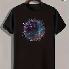 Pattern Print Men's Graphic T-shirt for Summer