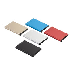 RFID Alum. Card Holder Slim Mini Pop Up Metal Wallet