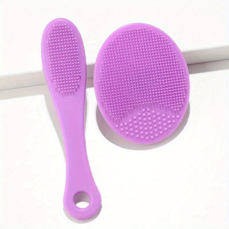 2pcs Mini Finger Nose Cleansing Silicone Brush