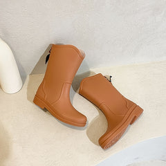 Women's Waterproof High Top Rain Boots Non Slip Rubber Boots
