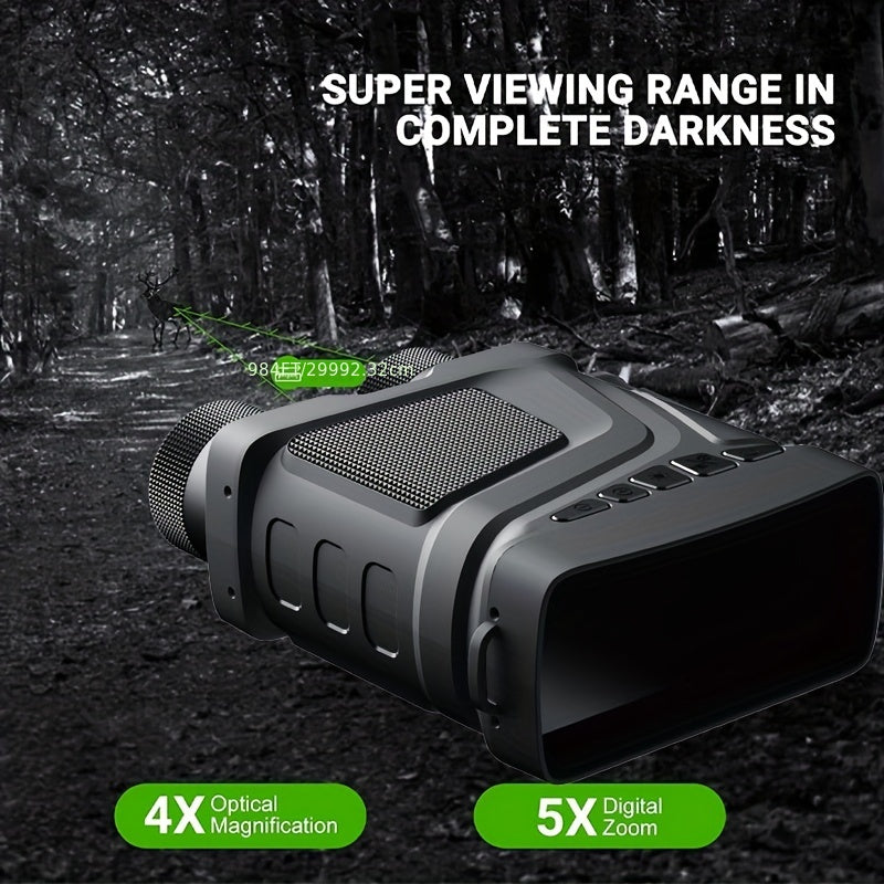 5X Zoom Infrared Night Vision Binoculars 1080P 300M for Camping