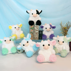 Pink Strawberry Cow Plush Toy - Home Decor & Gift