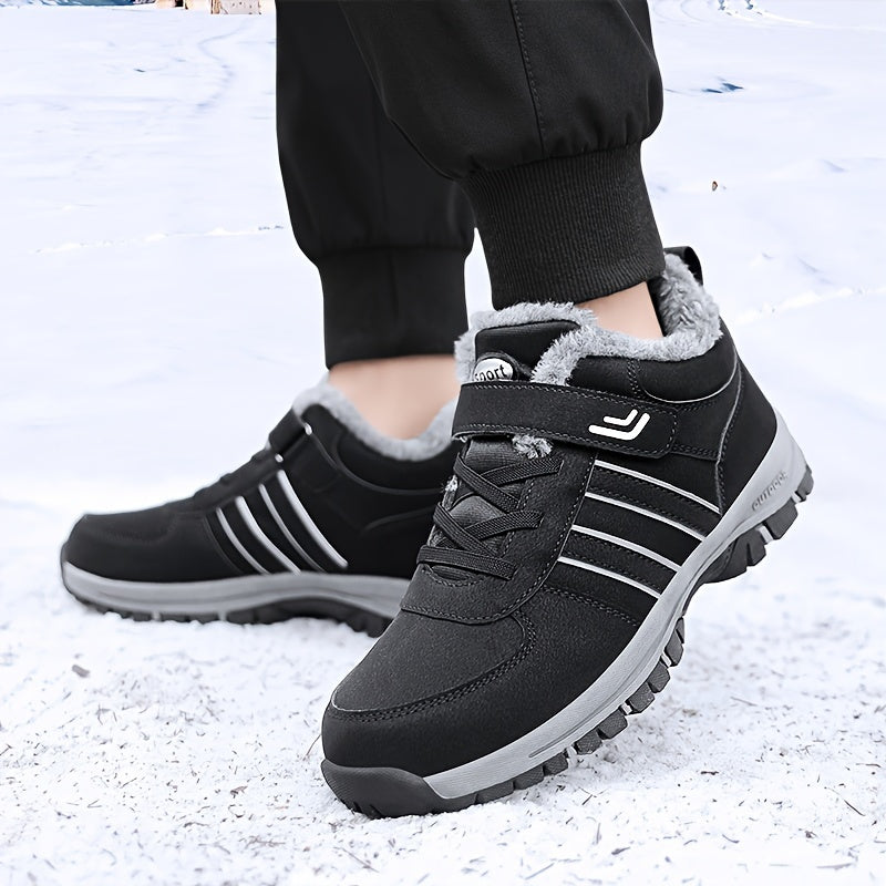 Plush Lined Thermal Snow Boots Non Slip Outdoor Winter Warm Shoes