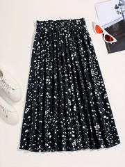 Elastic Waist Pleated Skirt for Women's Spring & Summer