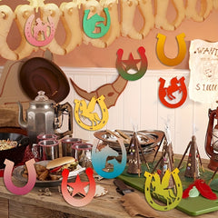 36pcs Horseshoes Wooden Cutouts Variety Pack Kids DIY Crafts & Home Decoration