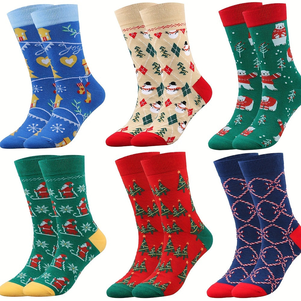 Christmas Crew Socks - Men's Cotton Socks