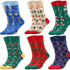 Christmas Crew Socks - Men's Cotton Socks