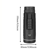 HD Monocular Telescope 10x Zoom 42mm Lens Smartphone Clip Tripod Stand