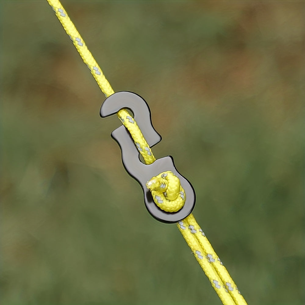 3pcs Aluminum Umbrella Rope Buckles Tent Rope Accessories S type