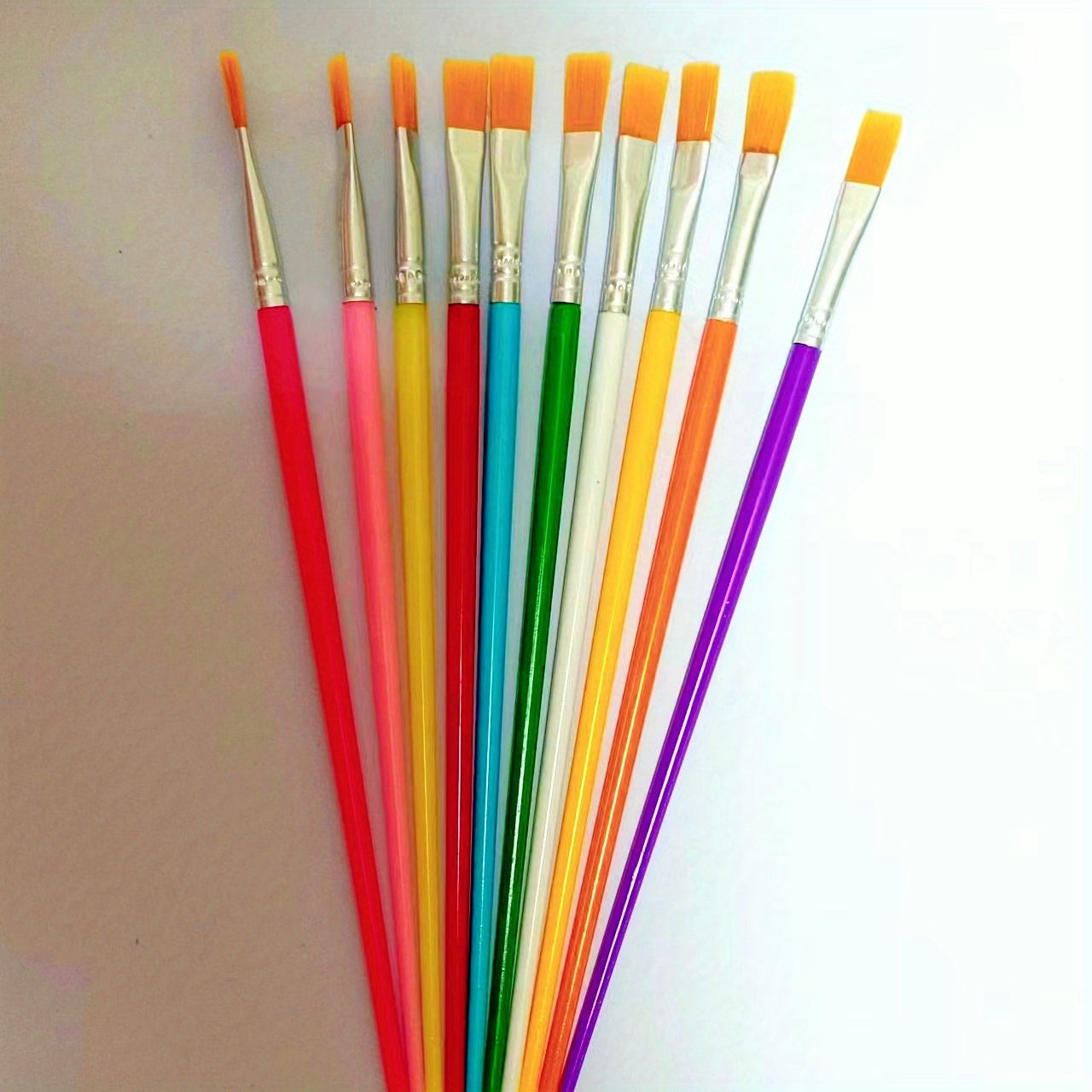 10pcs DIY Painting Hook Line Pen Watercolor Flat Head Nylon Wire Pen
