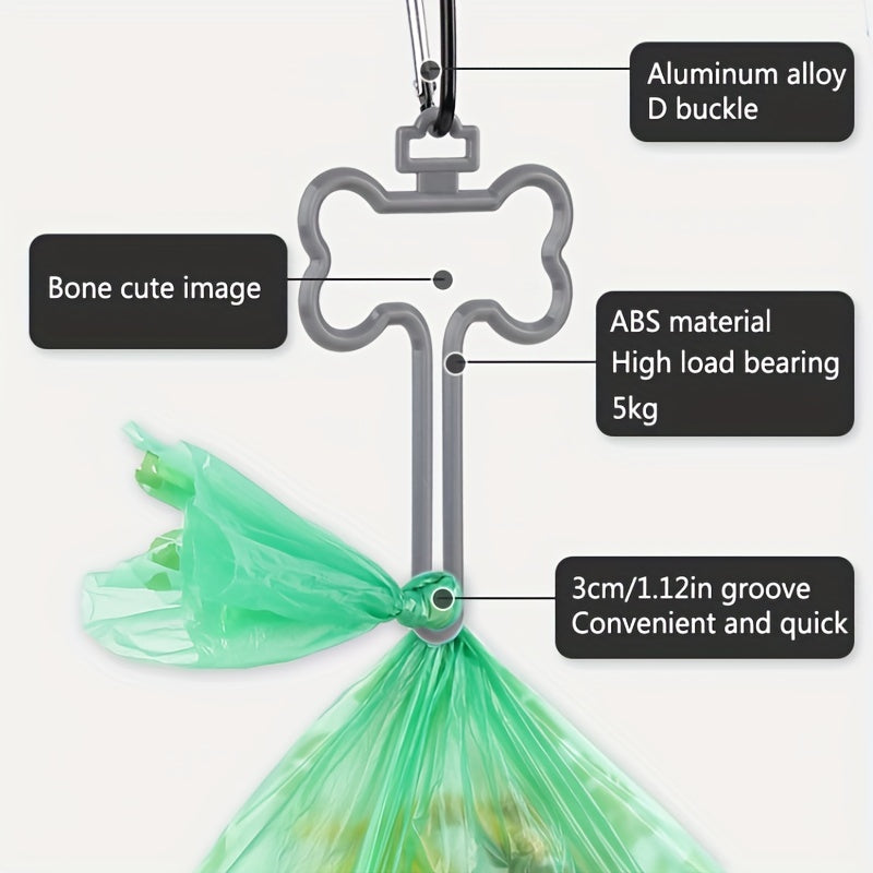 2pcs Dog Poop Scooper, Portable Pet Waste Bag Holder