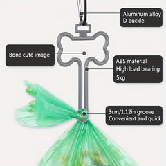 2pcs Dog Poop Scooper, Portable Pet Waste Bag Holder