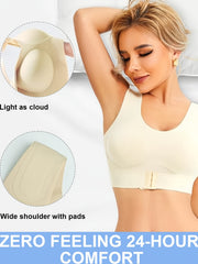 Wirefree Push Up Sports Bra for Yoga and Fitness