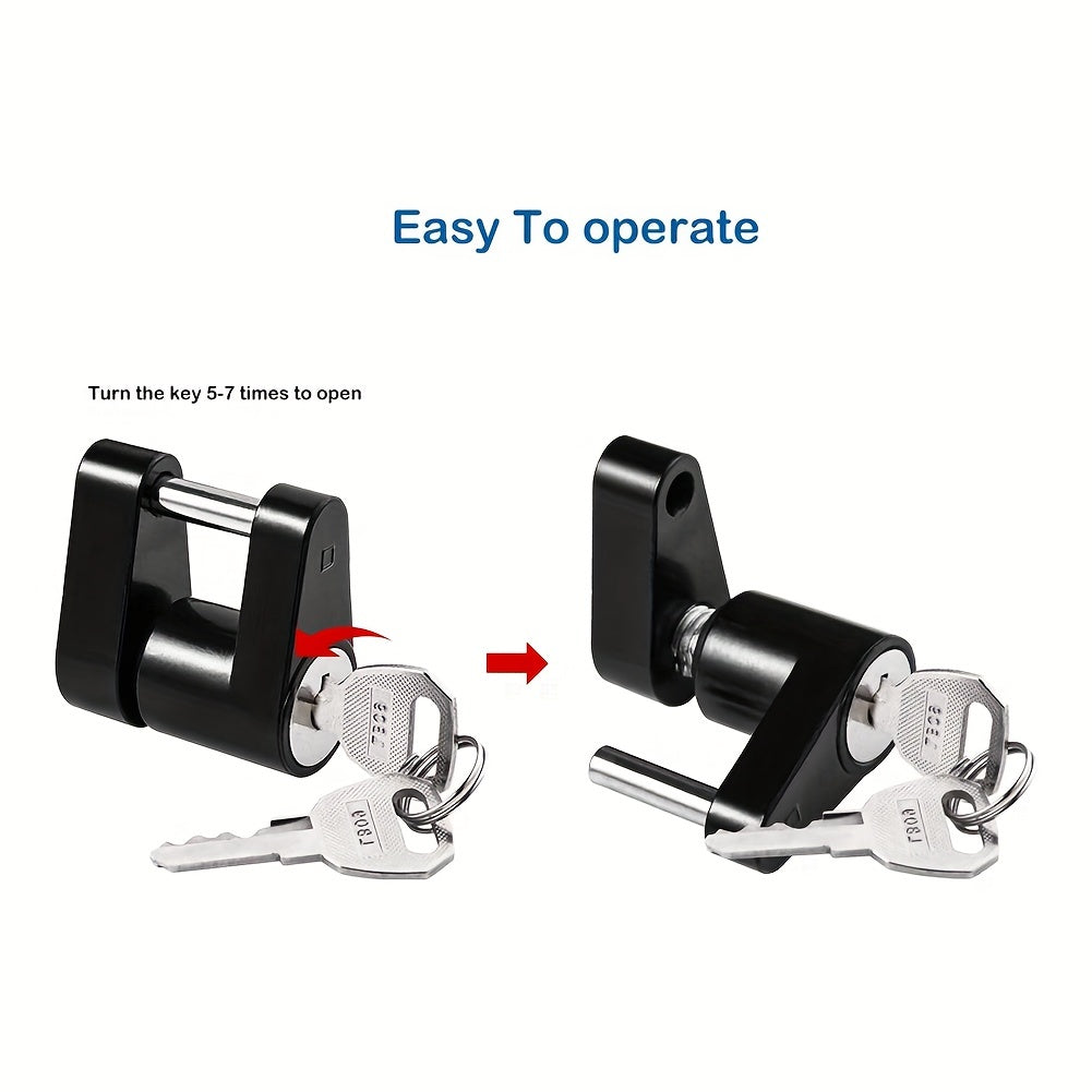 Trailer Hitch Lock - Rust Resistant Anti Theft Coupler Padlock