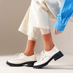 Cotton Ribbed Candy Colour Socks