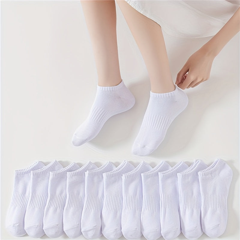 12 Pairs Soft Lightweight Low Cut Ankle Socks Women's Stockings