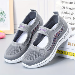 Women's Breathable Ankle Strap Platform Sneakers Lightweight Low Top Shoes