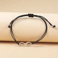 Infinite & Dog Paw Pendant Bracelet for Mother's Gift