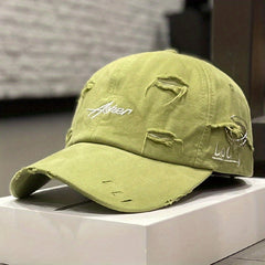 Vintage Ripped Baseball Cap Distressed Dad Hats Unisex Hip Hop Sun Hats