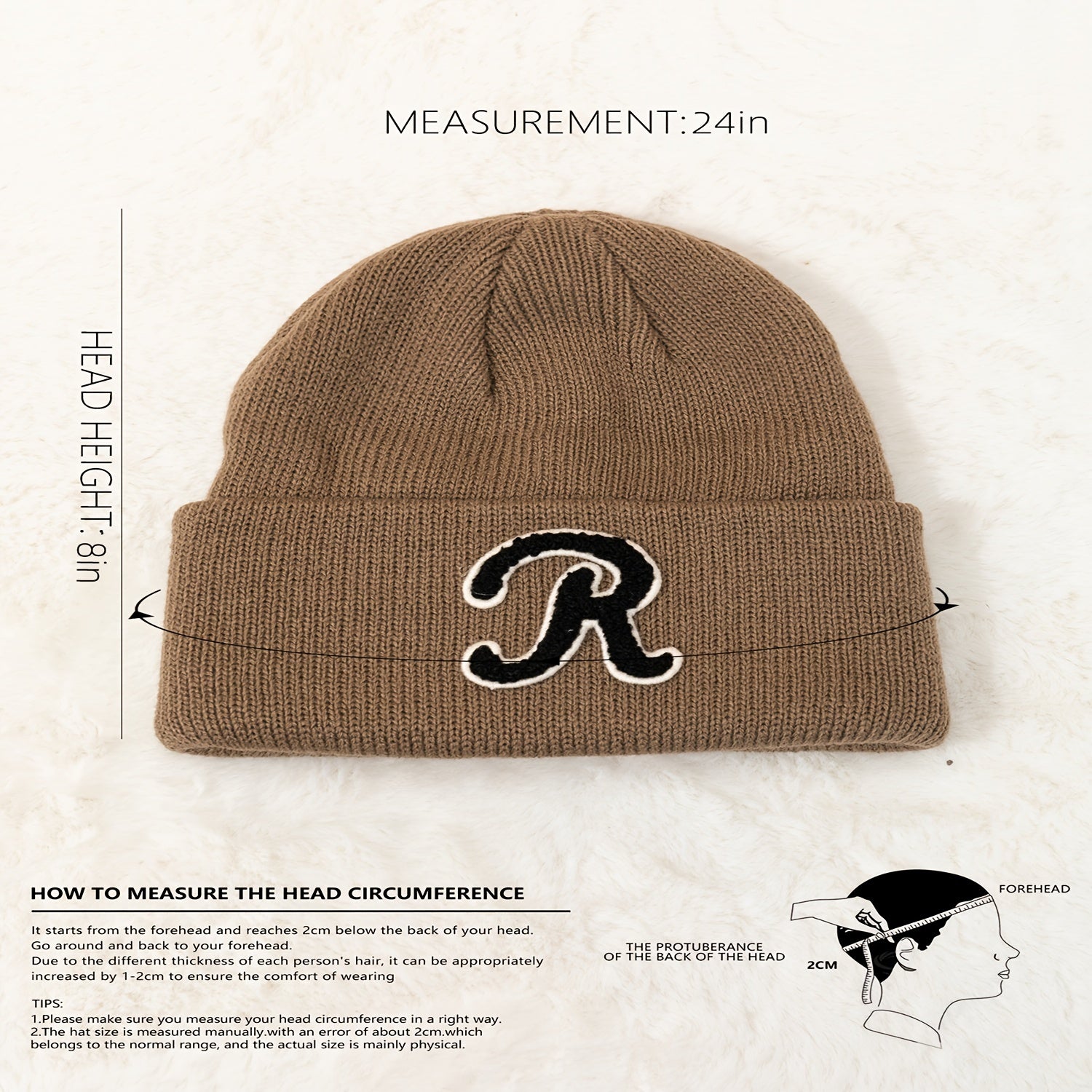 Solid Beanie Hat Winter Warm Women's Hat Thermal Hat
