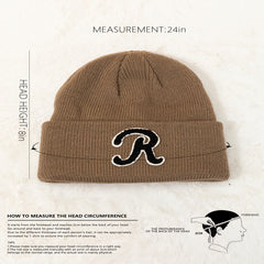 Solid Beanie Hat Winter Warm Women's Hat Thermal Hat