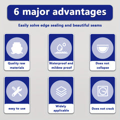 Waterproof Mildew Sealant for Kitchen & Bathroom, Tile Wall/Floor Pointing Agent