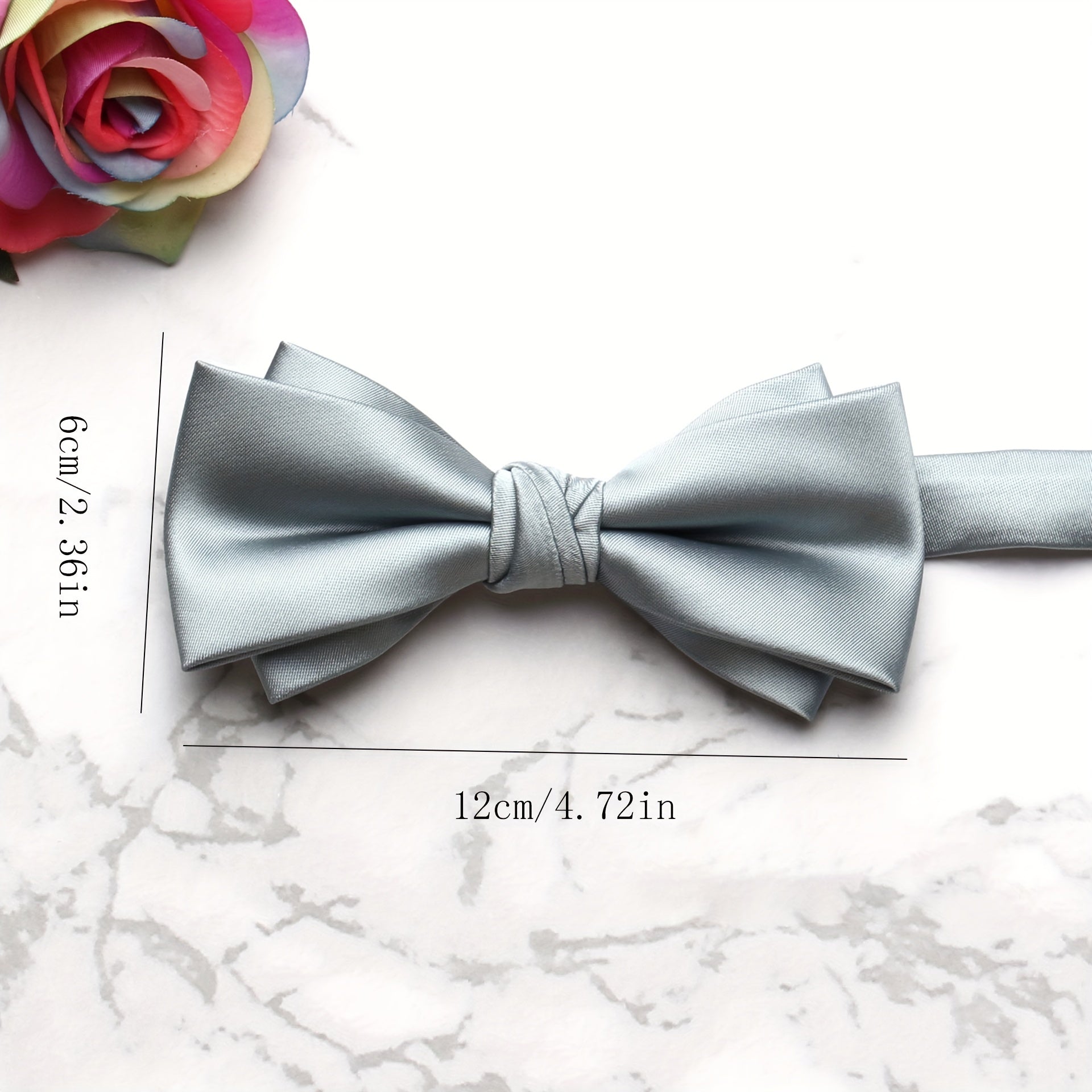 Men's Polyester Silk Bow Tie Multicolor Wedding Bow Tie Collar Flower Banquet