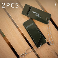 2 Triple Band Outdoor Survival Whistles High Frequencies Outdoor Camping