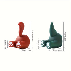 Cartoon Animal Hook Hole Plug Bracket for Keys and Toothbrushes
