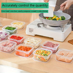 2pcs Refrigerator Organizer Bins Food Storage Stackable Keeper Kitchen