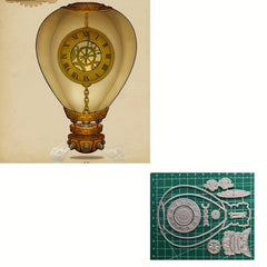 Steampunk Balloon Cutting Card Die Scrapbooking DIY