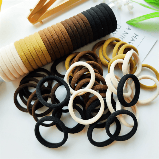40 PCS Colorful Hair Ties for Women - Seamless Hair Accessories