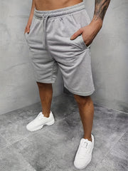 Men's Loose Fit Comfy Shorts - Stretch Elastic Waist Drawstring Athletic Shorts