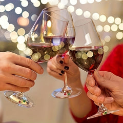 170 Christmas Wine Glass Charms for Xmas DIY Making Jewelry Earring