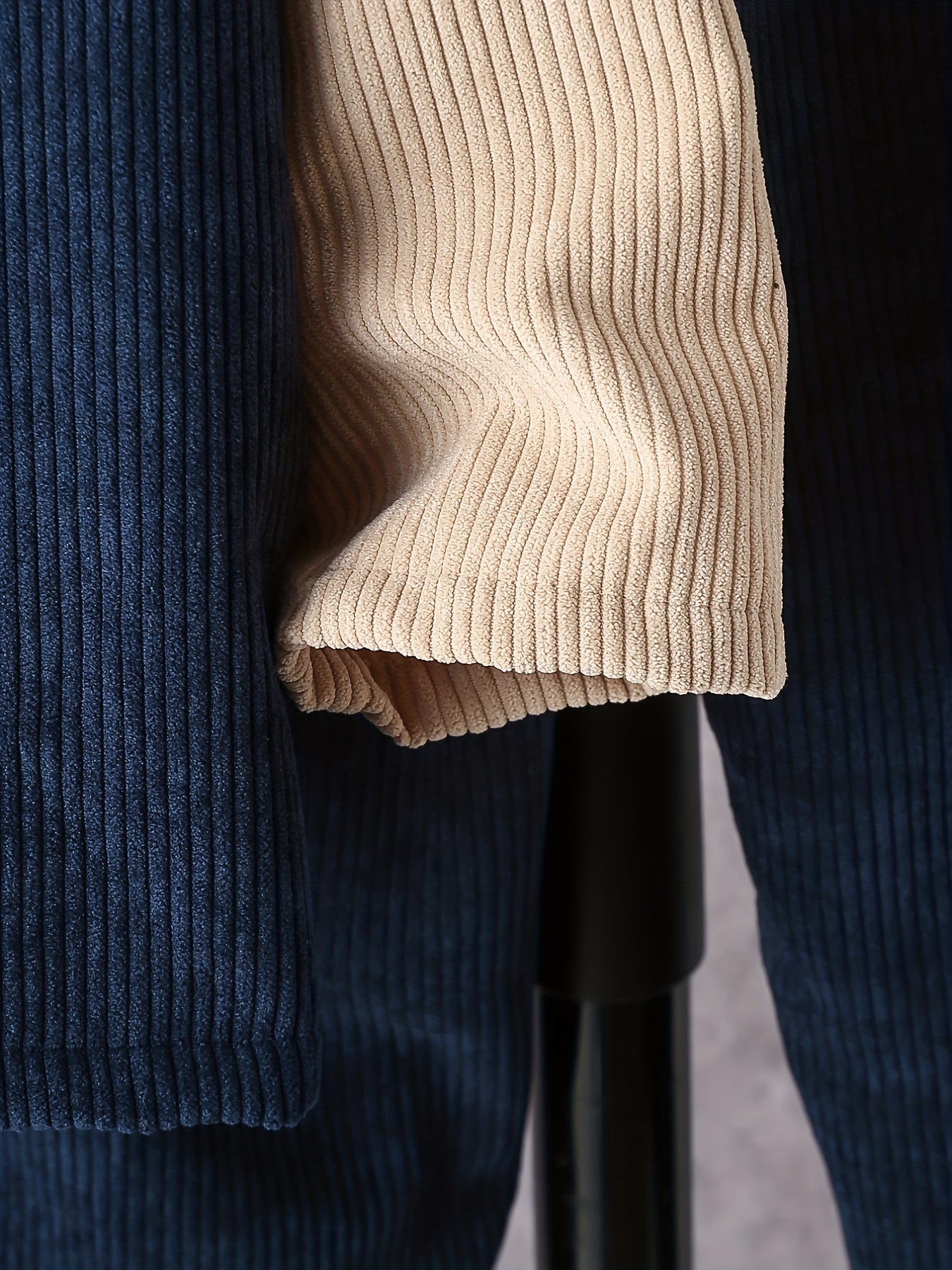 Boy's Clash Corduroy Shirt & Pants Set for Spring Fall