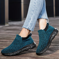 Women's Knitted Sock Shoes Low Top Slip On Sports Shoes