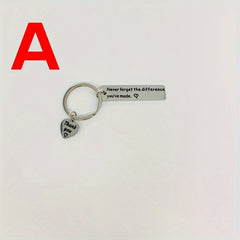 3pcs Stainless Steel Thank You Keychain Pendant for Teacher Parents