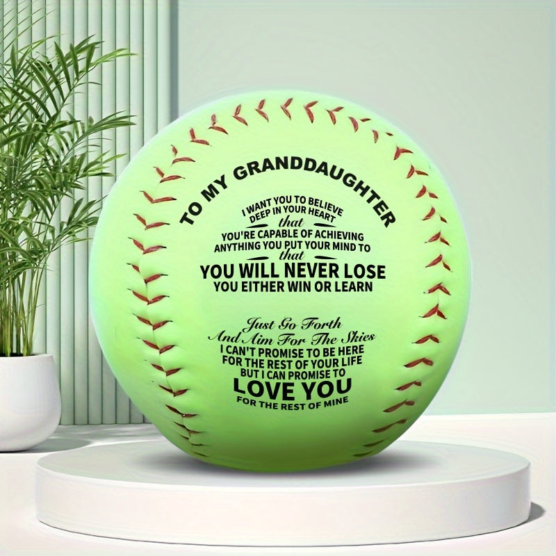 Creative PU Baseball For Grandchildren Softball Birthday Holiday