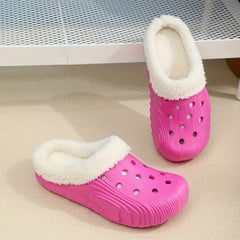 Boys Fleece House Shoes Non Slip Soft Bottom Winter Walking Shoes